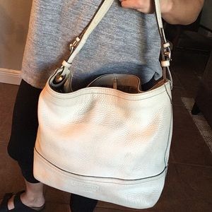 COACH tote (cream leather) VINTAGE